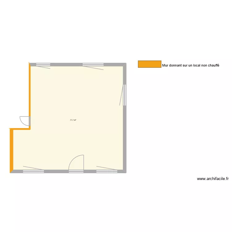 Noirot. Plan de 1  et 78 m²