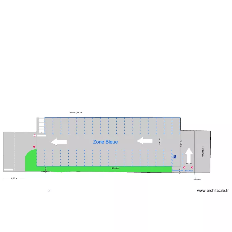 parking clottins V1. Plan de 