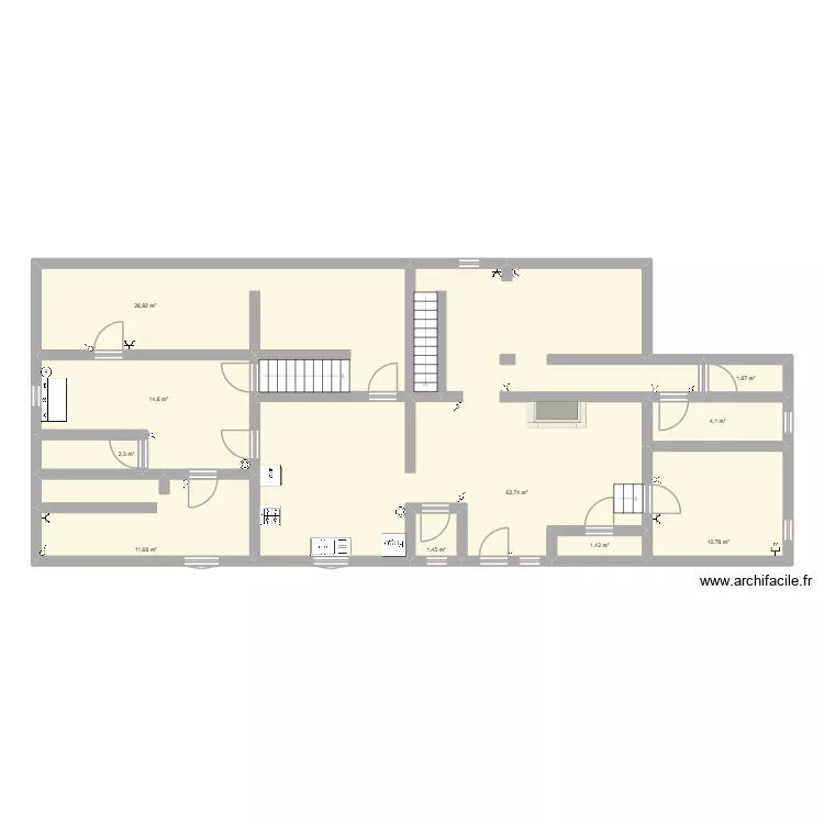 Maison projet tom 2 essaie. Plan de 10 pièces et 138 m² Maison projet tom 2 essaie. Plan de 10 pièces et 138 m²