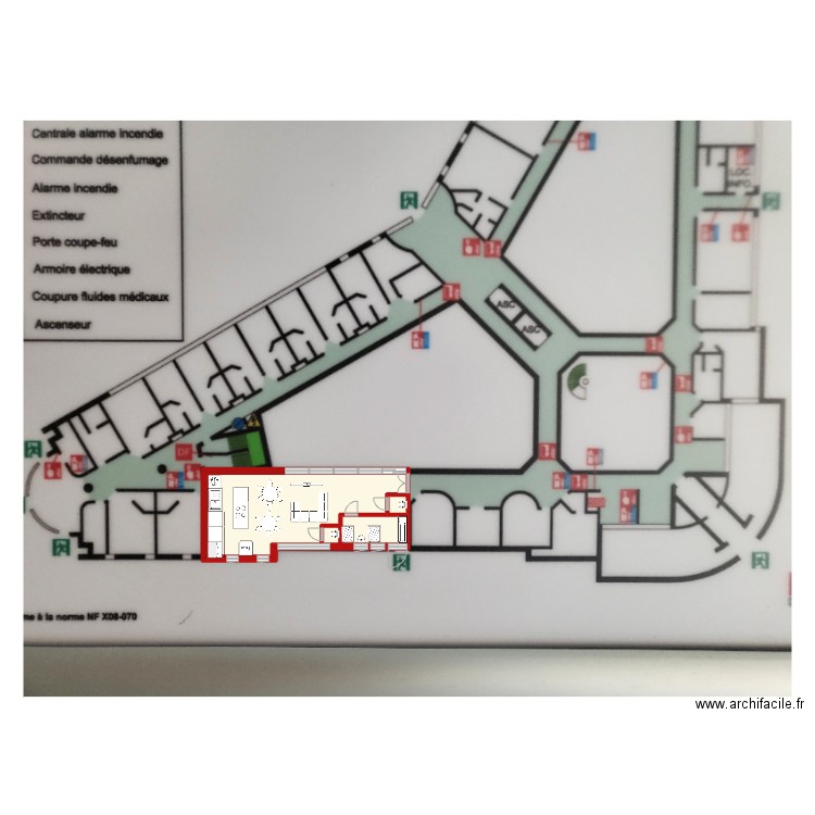 PASA 4eme. Plan de 2 pièces et 26 m2