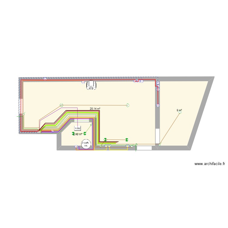 Cuisine Fief. Plan de 0 pièce et 0 m2