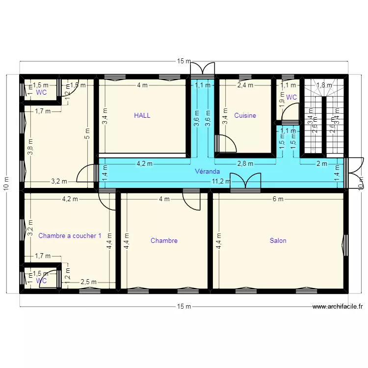 Plan 15X10 Client 33 52 31 50. Plan de 11 et 128 m² Plan 15X10 Client 33 52 31 50. Plan de 11 et 128 m²
