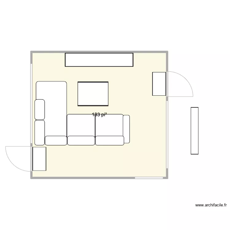 Salon Square St-Louis. Plan de Salon Square St-Louis. Plan de