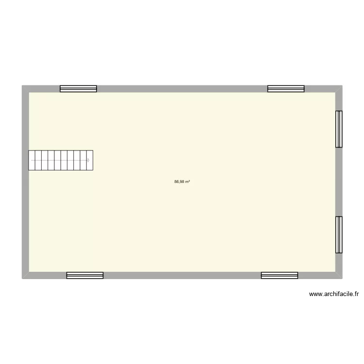 sous sol. Plan de 1 et 87 m² sous sol. Plan de 1 et 87 m²