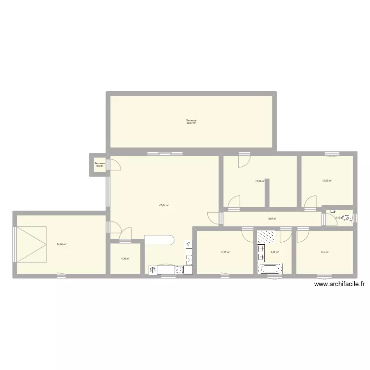 plan maison. Plan de 