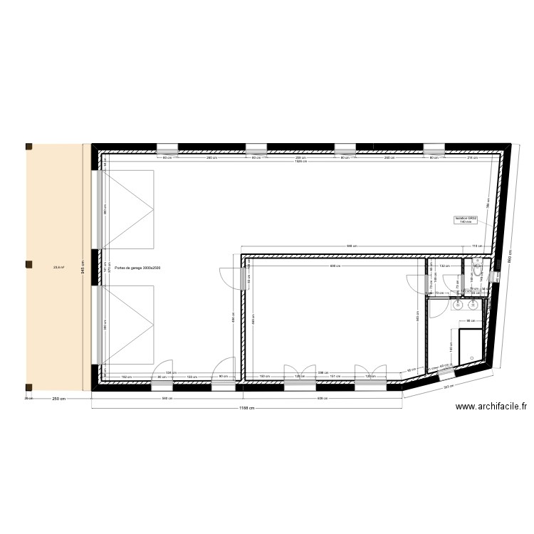 PLAN DE MASSE DORNEAU. Plan de 28 pièces et 647 m2
