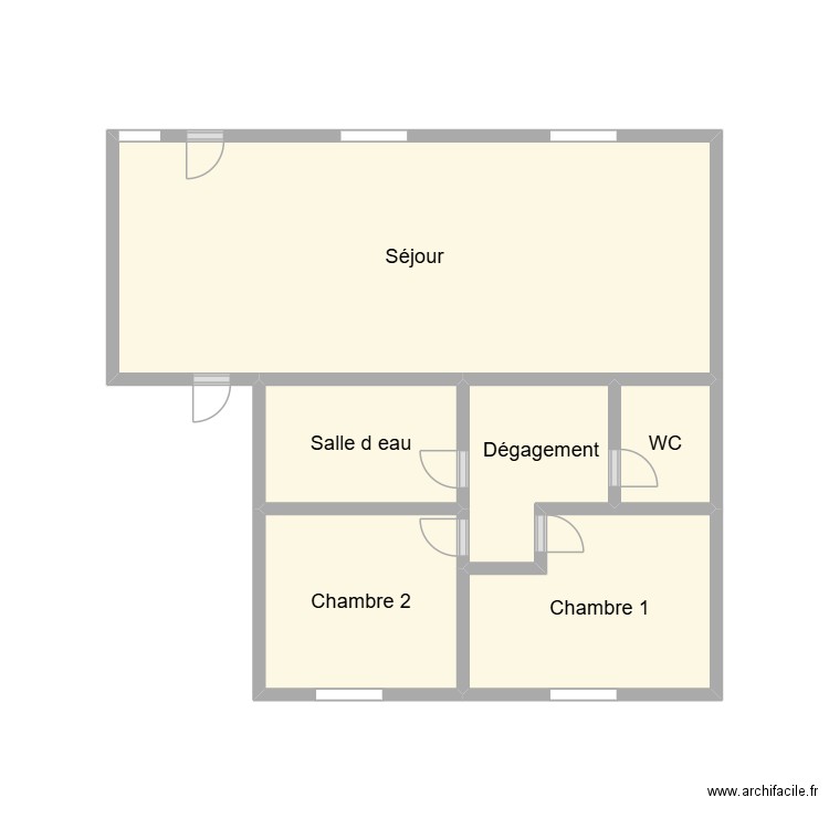 2510 LEREST RDC ET R+1. Plan de 6 pièces et 21 m2
