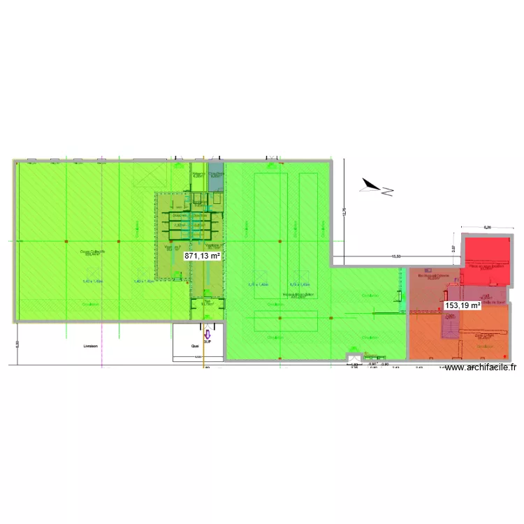 LFCF option 2 MF. Plan de 2 et 1024 m² LFCF option 2 MF. Plan de 2 et 1024 m²