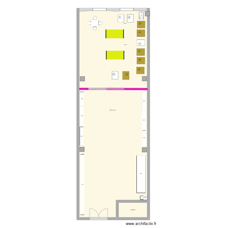 Laverie. Plan de 0 pièce et 0 m2