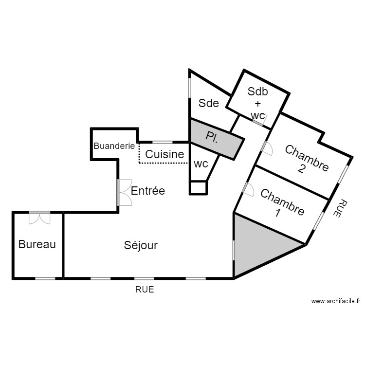 BERREBI LUCIE. Plan de 10 pièces et 230 m2