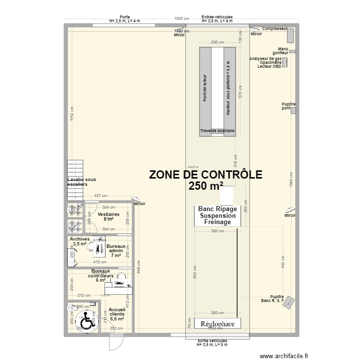 CCT VL Angoulême 1. Plan de 7 pièces et 283 m2