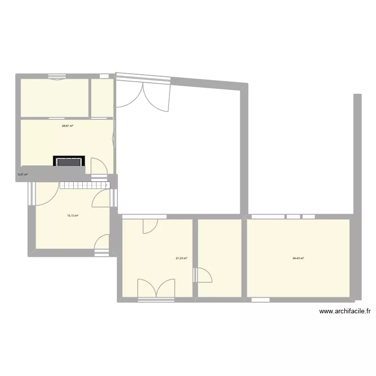 proposition 1 C&eacute;cile. Plan de 11  et 229 m²