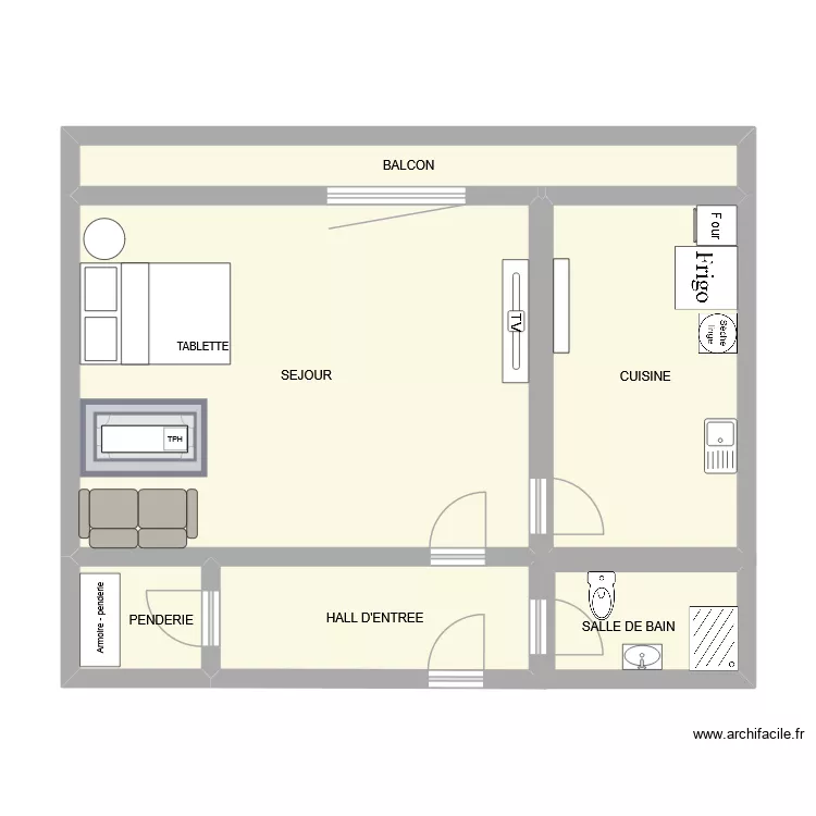 PITET. Plan de 6 et 63 m² PITET. Plan de 6 et 63 m²