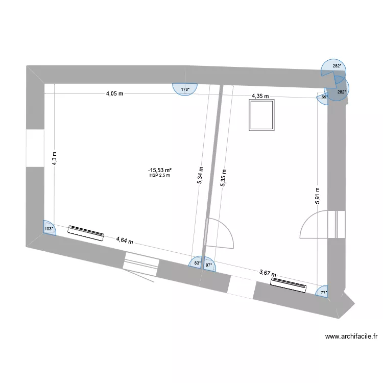 chambre solution 2. Plan de 1 Pièce et 42 m² chambre solution 2. Plan de 1 Pièce et 42 m²