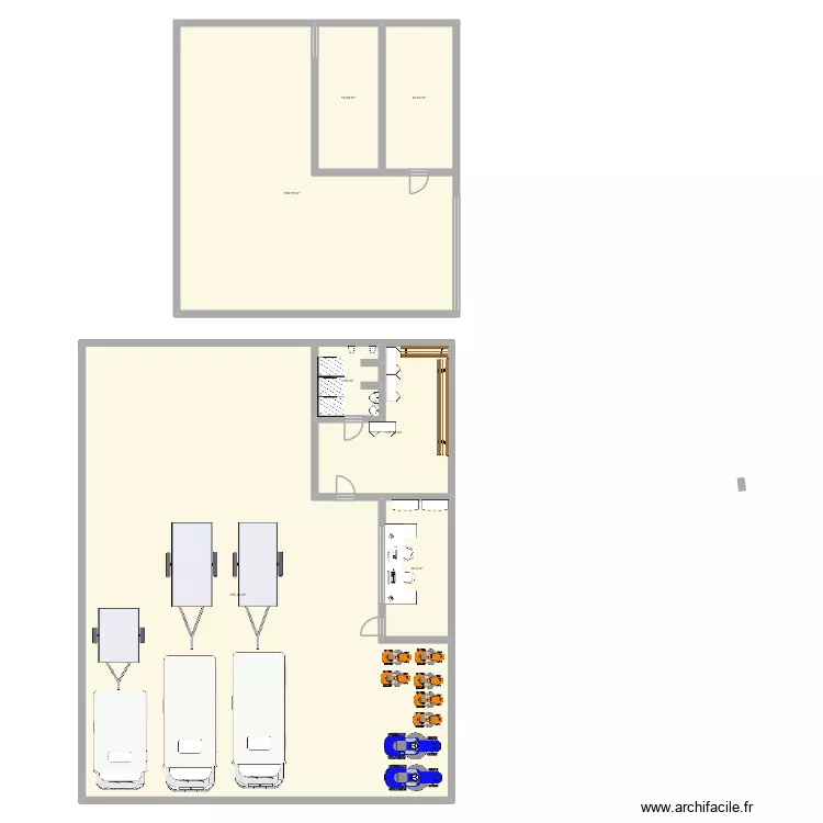 Batiment EV. Plan de 7 et 453 m² Batiment EV. Plan de 7 et 453 m²