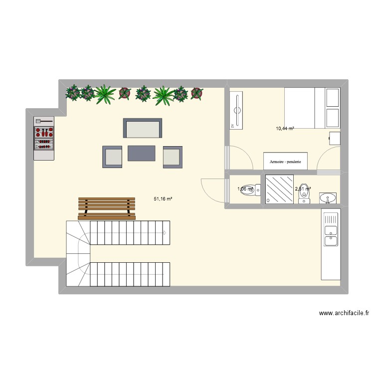 Divine Huilerie rooftop. Plan de 1 pièce et 67 m2