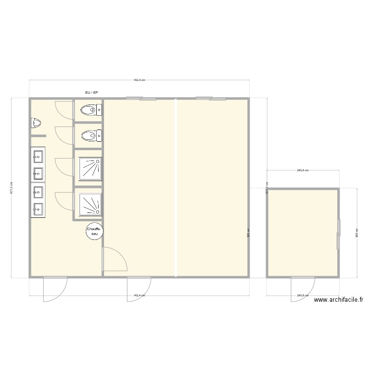 GROUPE BARBIER - MONISTROL SUR LOIRE. Plan de 8 pièces et 50 m2
