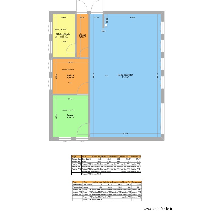Salle TED et les Autres Mezzavia 3D. Plan de 5 pièces et 85 m2