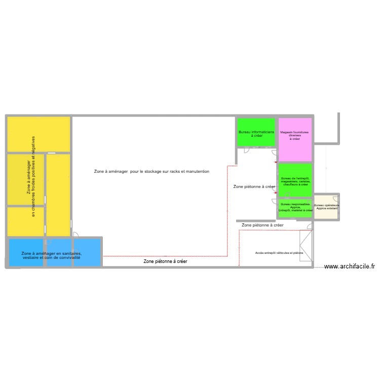 Aménagement prévu - Plan de masse. Plan de 11 pièces et 400 m2