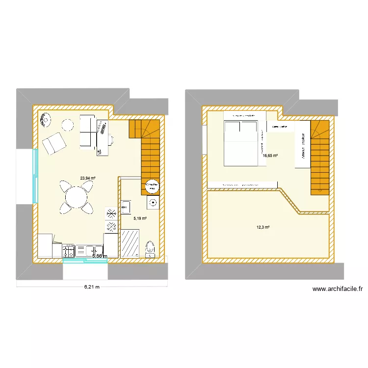 GREHINAIS_LEILA_RDC. Plan de 4 et 58 m² GREHINAIS_LEILA_RDC. Plan de 4 et 58 m²