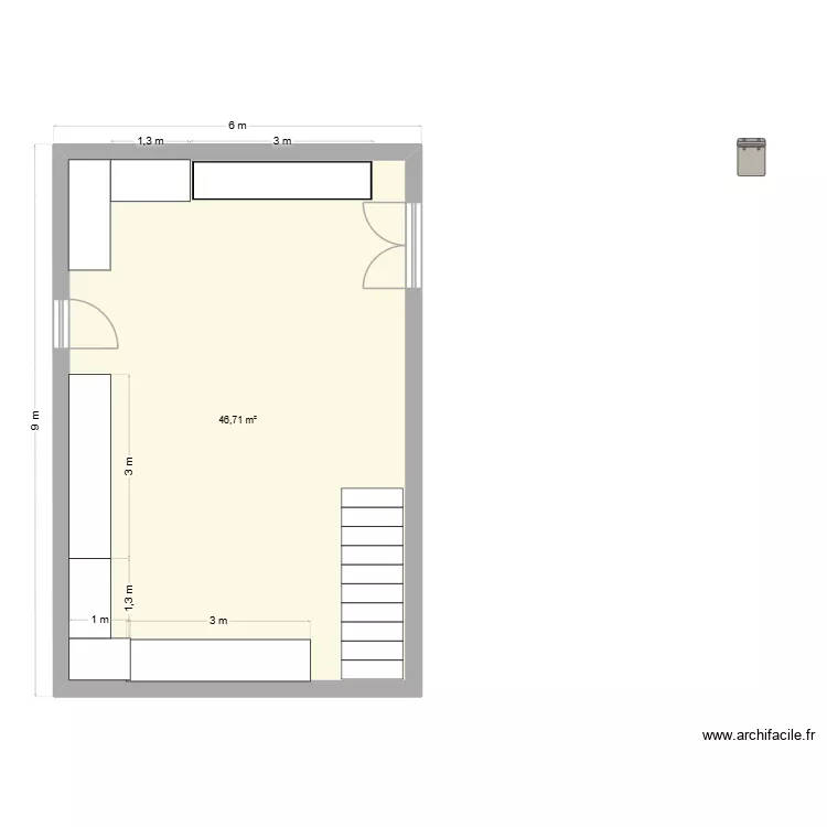 local phito st germain. Plan de 1 et 47 m² local phito st germain. Plan de 1 et 47 m²