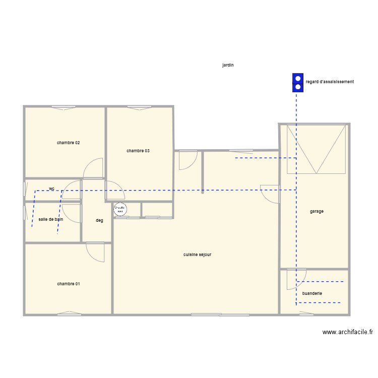   M KITAEFF. Plan de 10 pièces et 100 m2
