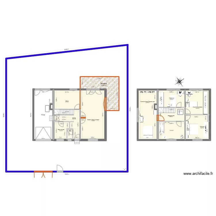 plan R+1 travaux&aménagement Jean Bart Leffrinck. Plan de 18 et 193 m² plan R+1 travaux&aménagement Jean Bart Leffrinck. Plan de 18 et 193 m²