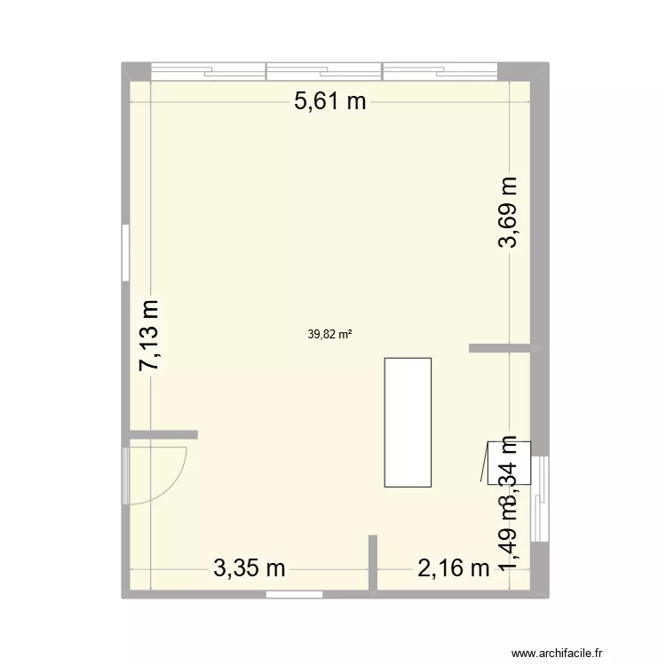 S&eacute;jour. Plan de 