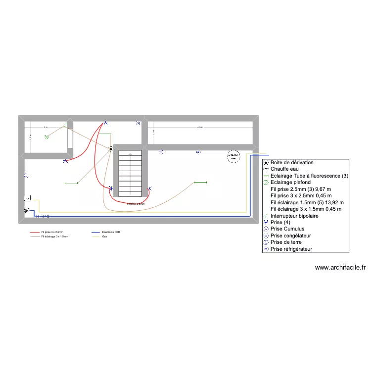 Mel Sous-Sol. Plan de 