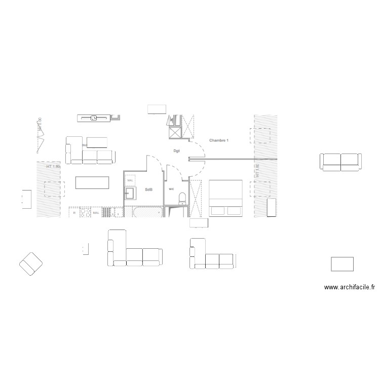 App creteil. Plan de 0 pièce et 0 m2