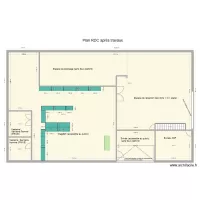 RDC apr&egrave;s  travaux avec etageres