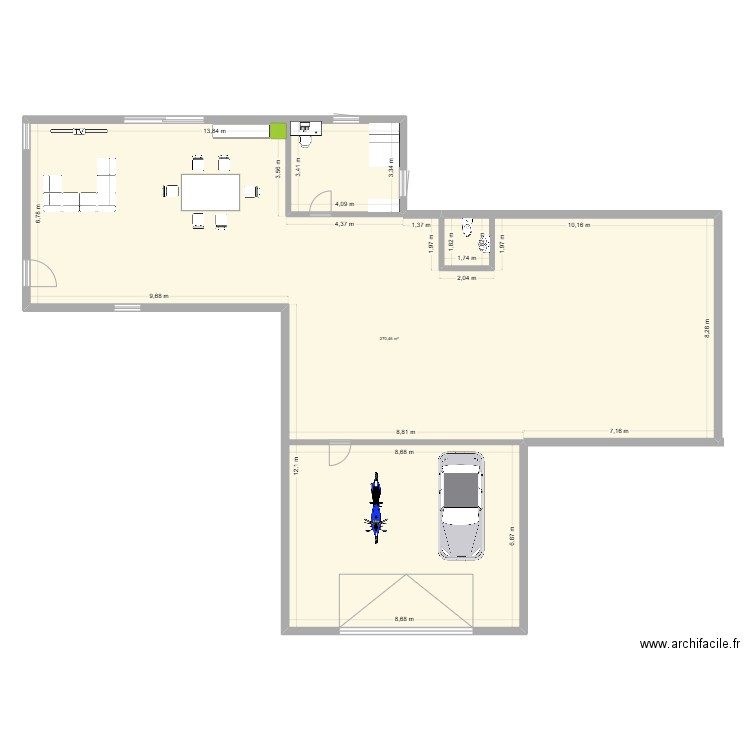 maison connecté chef d'oeuvre. Plan de 1 pièce et 270 m2