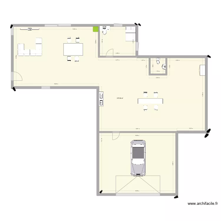 maison connect&eacute; chef d'oeuvre. Plan de 