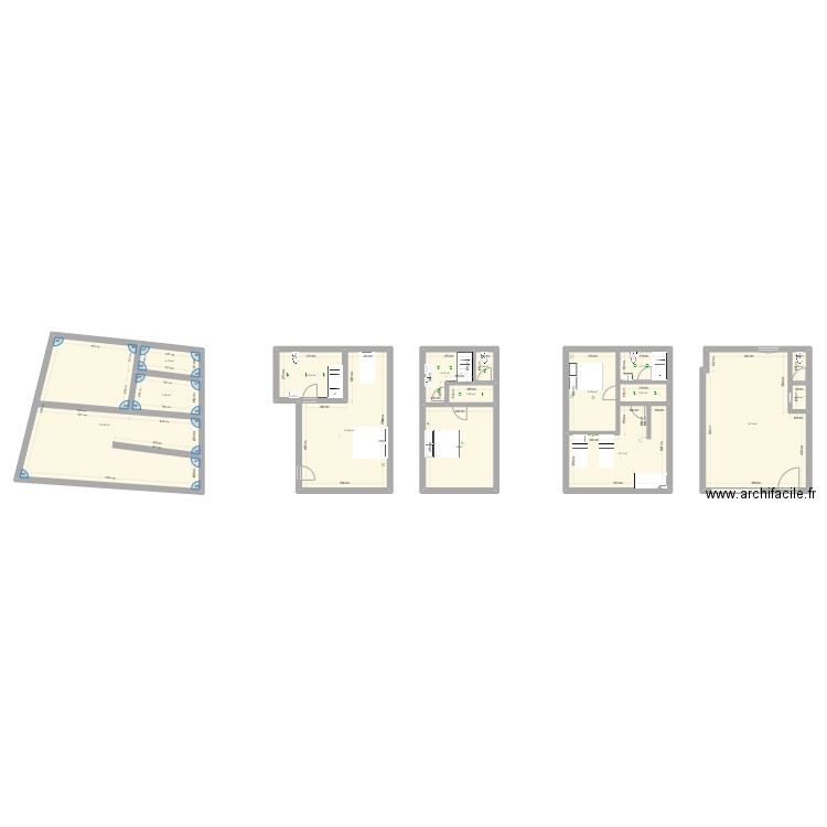 PLAN HONVAULT V2. Plan de 16 pièces et 230 m2