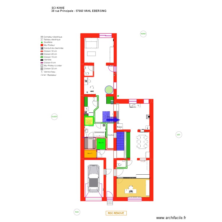 V-E_RDC rénové. Plan de 0 pièce et 0 m2