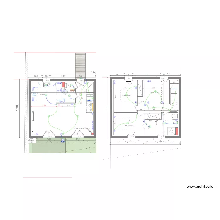 CHANTIER ROUTE DE VILLEFRANCHE - KITEOHM. Plan de 