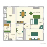 Plan Appartement Harre meubl&eacute; 