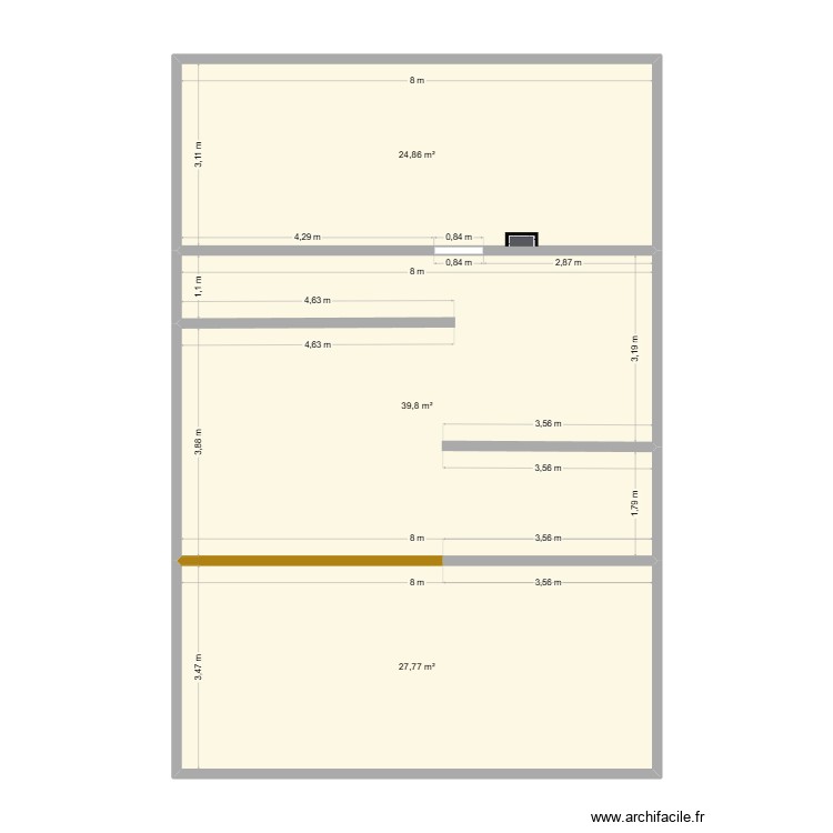 etage. Plan de 0 pièce et 0 m2
