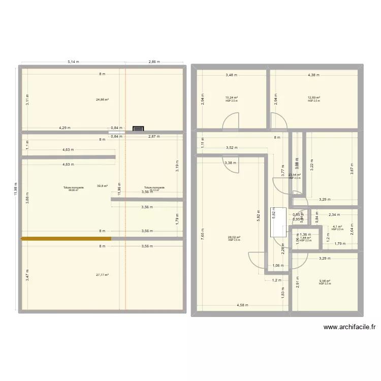 etage. Plan de 10 et 182 m² etage. Plan de 10 et 182 m²