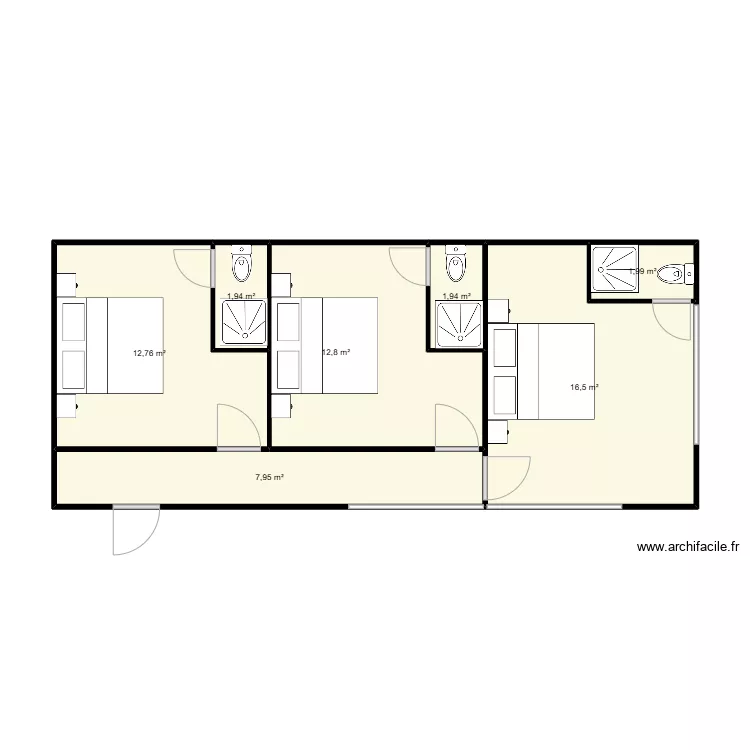 chalet 2. Plan de 