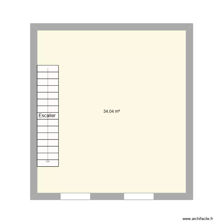 Salle d'archive - Mezzanine. Plan de 1 et 34 m² Salle d'archive - Mezzanine. Plan de 1 et 34 m²