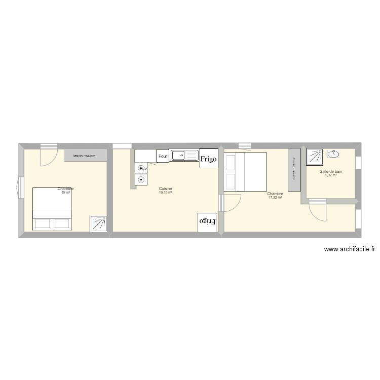 a renover. Plan de 0 pièce et 0 m2
