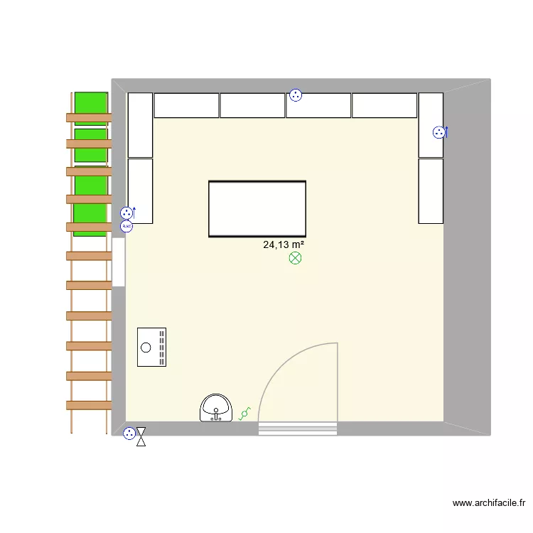 Atelier PR. Plan de 1 et 24 m² Atelier PR. Plan de 1 et 24 m²