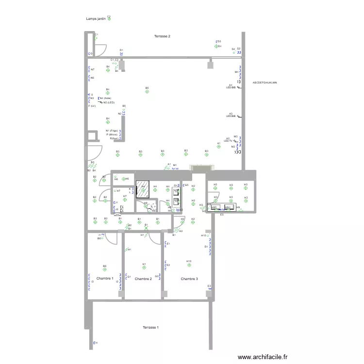 Av. de Mercure 13, 1180 Bruxelles. Plan de 12  et 43 m²