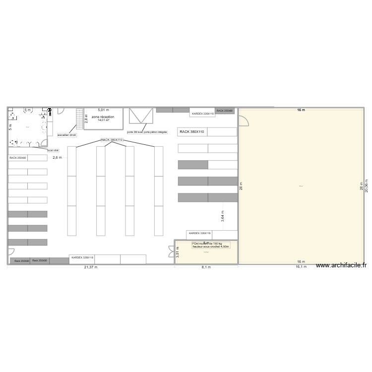 plan 1. Plan de 0 pièce et 0 m2