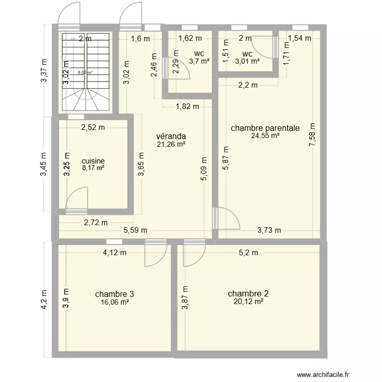 bassel 2. Plan de 8  et 103 m²