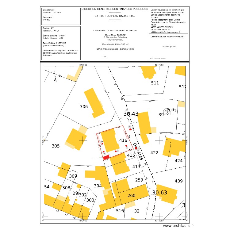 DP 2 TASSEZ. Plan de 0 pièce et 0 m2