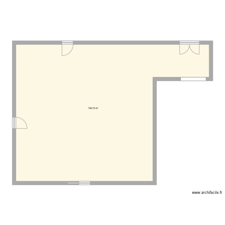 meubles badaud. Plan de 1 pièce et 105 m2