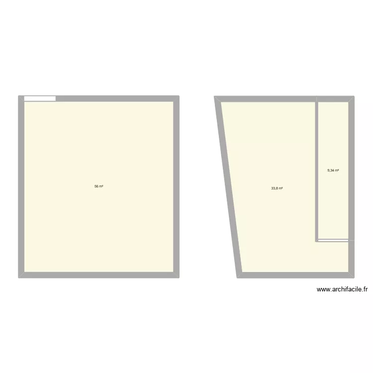 Mezzanine. Plan de 3 et 99 m² Mezzanine. Plan de 3 et 99 m²