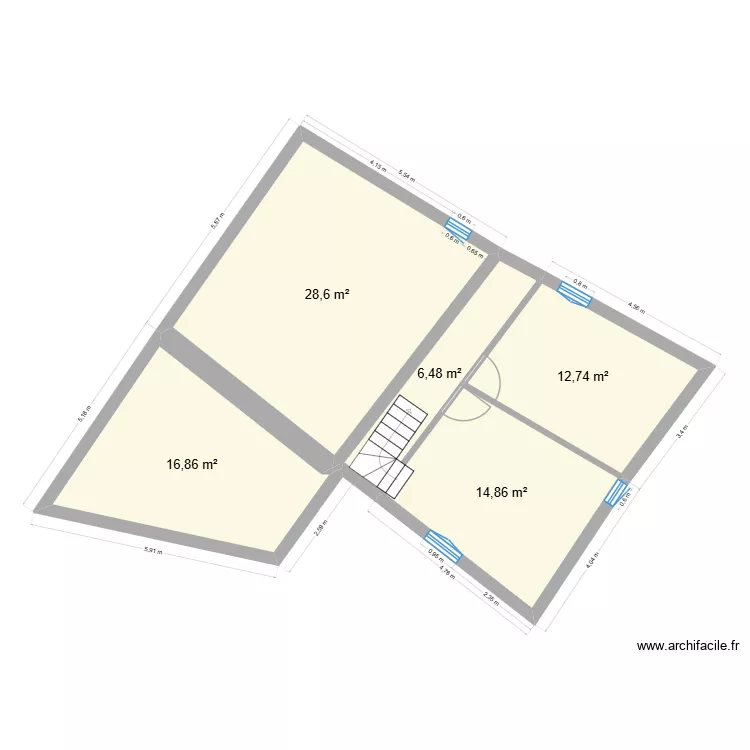 MAison beaumont. Plan de 